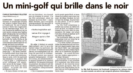 Coaticook mini-golf_La Tribune
